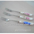 High quality ceramic handle fruit fork